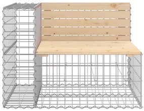 Panca Giardino Design Gabbione 287x71x65,5 cm Massello di Pino