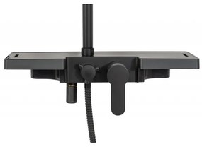 REA-P0636 - Set doccia BRAVO nero opaco