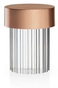 Last Order Fluted Portable Lampada da Tavolo Satin Rame - Flos