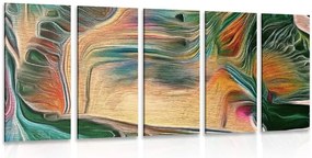 Quadri 5 pezzi – Astrazione psichedelica