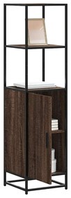 Credenza Rovere Marrone 35,5x35x139cm Legno Multistrato Metallo /