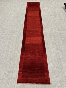 Loribaft Tappeto 80x440 Rosso (Iran) Annodato A Mano