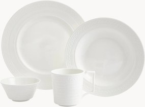 Servizio da colazione in Fine Bone China Intaglio 4 pz