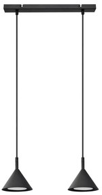 Lampadario a sospensione con filo ETNA 2xGX53/15W/230V nero