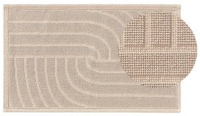 benuta Nest Tappeto da bagno Jojo Beige 50x80 cm - Tappeto design moderno soggiorno