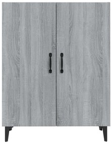 Credenza grigio sonoma 70x34x90 cm in legno multistrato