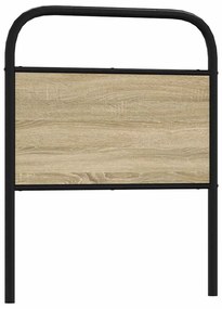 Testiera Rovere Sonoma 80 Cm İn Acciaio E Legno Multistrato /