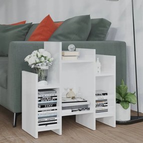 Credenza bianco lucido 60x26x60 cm in legno multistrato