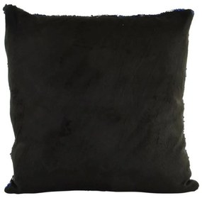 Cuscino DKD Home Decor Azzurro Paillettes Velluto Argentato (40 x 40 cm)