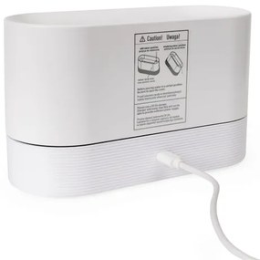 LED RGB Diffusore di aromi e umidificatore d'aria a ultrasuoni con retroilluminazione 180ml bianco