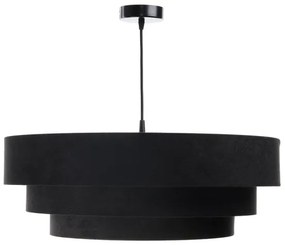 Lampadario su corda TRINITI 1xE27/60W/230V nero/oro