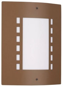 Applique Corten E27 da parete, IP54 per esterni - serie METRO Base E27