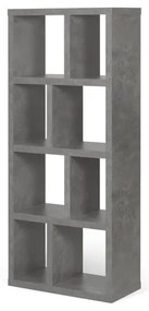 Libreria grigia effetto cemento 70x159 cm Berlin - TemaHome