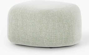 Pouf ovale in bouclé Wolke