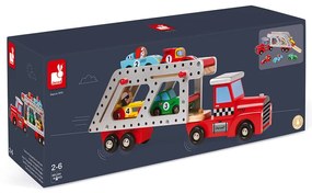 Story Camion Bisarca con 4 Vetture - legno