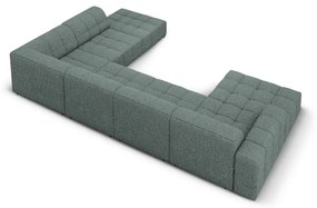 Divano angolare turchese (angolo destro/U) Chicago - Cosmopolitan Design