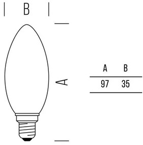 Oliva Stick 470lm 4,5W E14 CW FR