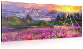 Stampa su tela – Dipinto a olio paesaggistico vivace