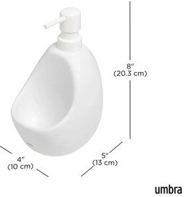 Dispenser per sapone bianco in ceramica 590 ml Joey – Umbra