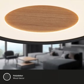 Brilo - Plafoniera LED da soffitto SUFIT WOOD LED/18W/230V 3000K Ø 29 cm