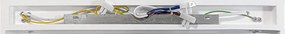 Applique da Parete 2xE14 Rettangolare 36cm in Gesso Pitturabile