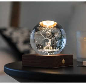 Decorazione luminosa marrone scuro con ricarica USB Amber – Gingko