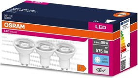 SET 3x Lampadina LED PAR16 GU10/6,9W/230V 4000K - Osram
