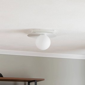 SIGMA Plafoniera Firn, rotonda, 1 luce, bianca
