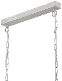 Lampadario a sospensione con catena NOEMI 2xE27/60W/230V argento