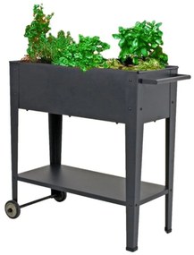 Vaso da fiori mobile in metallo - Garden Pleasure