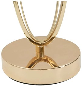 Lampada da tavolo bianca con design Glam dorato Flush - Mauro Ferretti