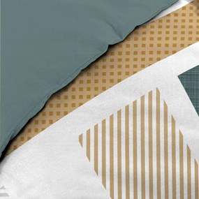 Set copripiumino e federa bianco in cotone per letto matrimoniale ed esteso 240x220 cm Zephyr – douceur d'intérieur