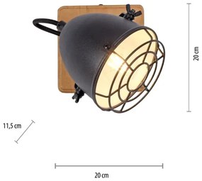 Leuchten Direkt 15171-18 - Faretto da parete BEETLE 1xE14/10W/230V