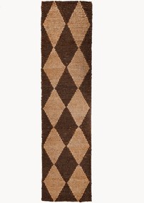 Passatoia in iuta tessuta a mano Effie Diamond
