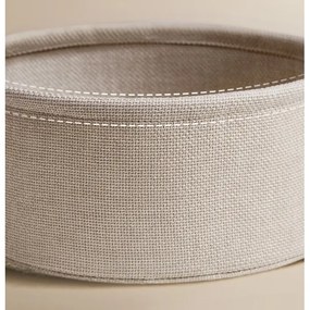 Tavolino con prese elettriche integrate e porte USB NOIRA beige/bianco