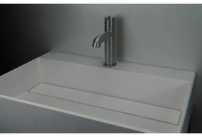 Deante CQR_SU6M - Lavabo da appoggio CORREO 40x60 cm granito/grigio metallico