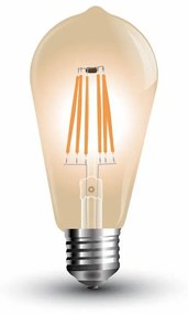 Lampada Filo Led a Filamento E27 ST64 4W Bianco Caldo 2200K Cover Amber Vintage SKU-4361