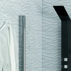 Kamalu - Box doccia angolare 50x80 due ante battenti finitura cromo | KS2800