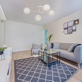 Plafoniera a soffitto MOON 4xE27/15W/230V colore crema