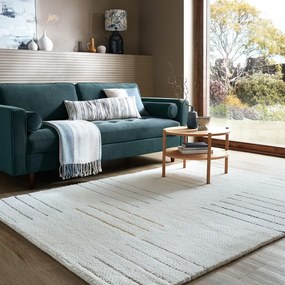 Tappeto in lana tessuto a mano color crema 200x290 cm Dottie Geometric - Flair Rugs