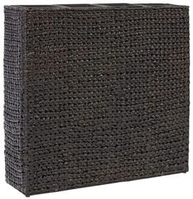 Fioriere Da Giardino Con 4 Vasi İn Giacinto Intrecciato Nere /