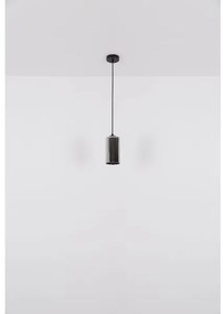 Globo 21002H - Lampadario a sospensione con filo OLLY 1xE27/25W/230V diametro 11 cm nero