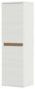 Pensile bagno sospeso 112 cm bianco e rovere con ante soft-close Kleo