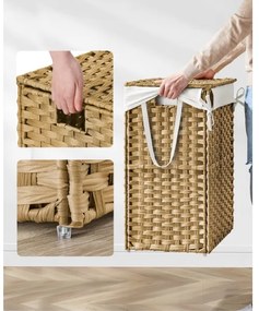 Cesto porta biancheria FLYN in rattan