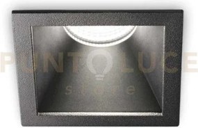 Game led cob cree trim square 11 w 36° 950 lm 3000 k nero ip65