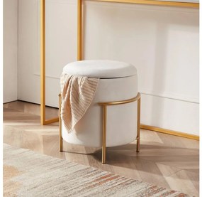 Eglo 424135 - Sgabello MASHIKE 46x41 cm bianco/oro