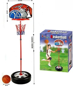 Basket Canestro Piantana Per Bambini Altezza Regolabile Fino 120cm Con Pallone...