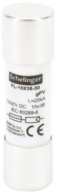 Fusibile cilindrico 10x38mm 1000VDC 10A