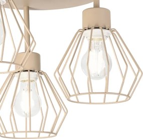 Lampadario a plafone AUDREY 3xE27/15W/230V beige