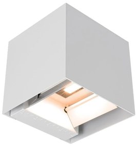 Lampada da parete solare a LED con sensore, 9W/5V, IP65, 2600 mAh, bianca